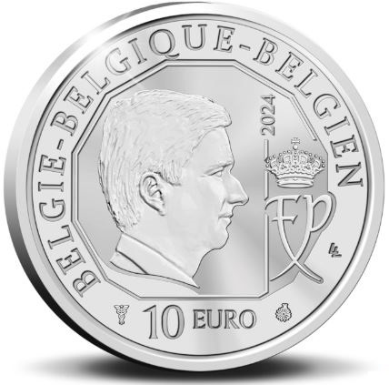 België 10 euromunt ’75 jaar NAVO’ Zilver Proof in cassette