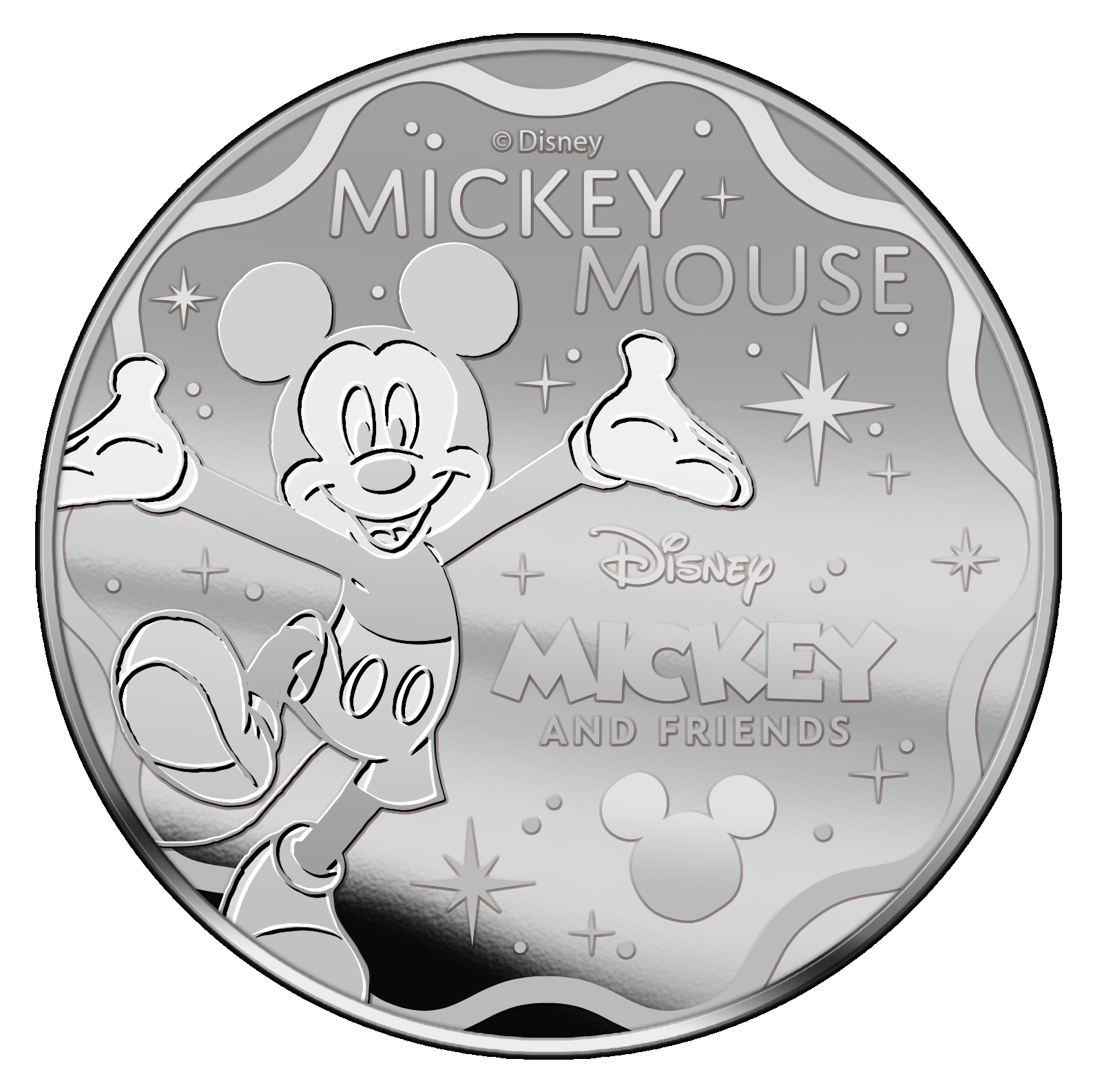 Mickey Mouse Massief zilver